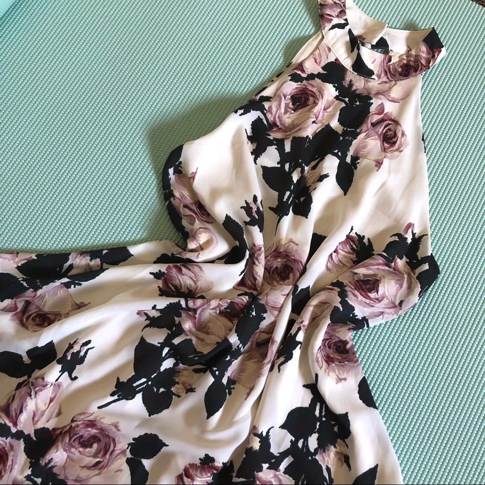 NWT Boutique Sheer Halter Dress